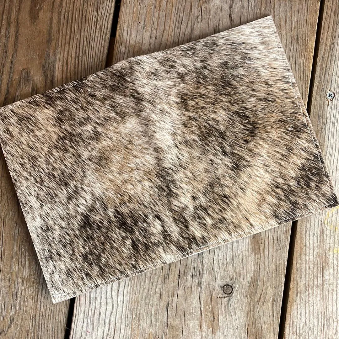 043 Small Notepad Cover - Brindle w/ No Embossed