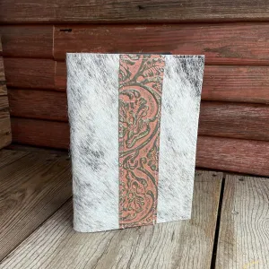 062 Small Notepad Cover - Grey Brindle w/ Grapefruit Tool