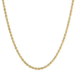 10K REAL Solid Yellow Gold 2.00mm-6.00mm Diamond Cut ROPE Chain
