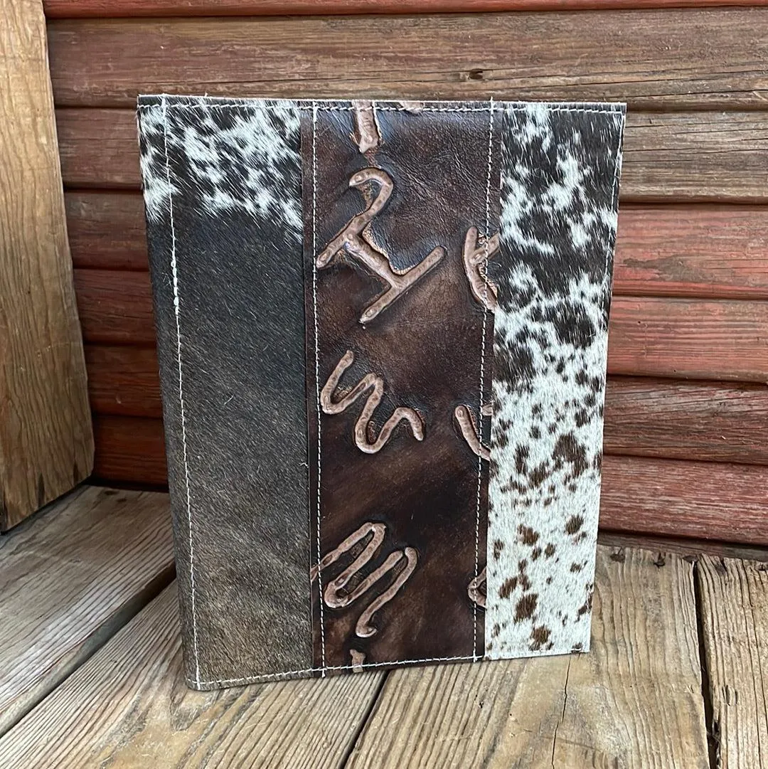 140 Large Notepad Cover - Longhorn w/ Mahogany Brands