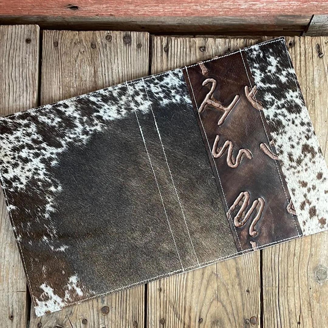 140 Large Notepad Cover - Longhorn w/ Mahogany Brands
