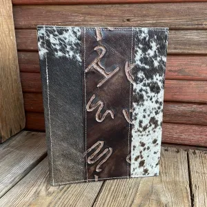 140 Large Notepad Cover - Longhorn w/ Mahogany Brands
