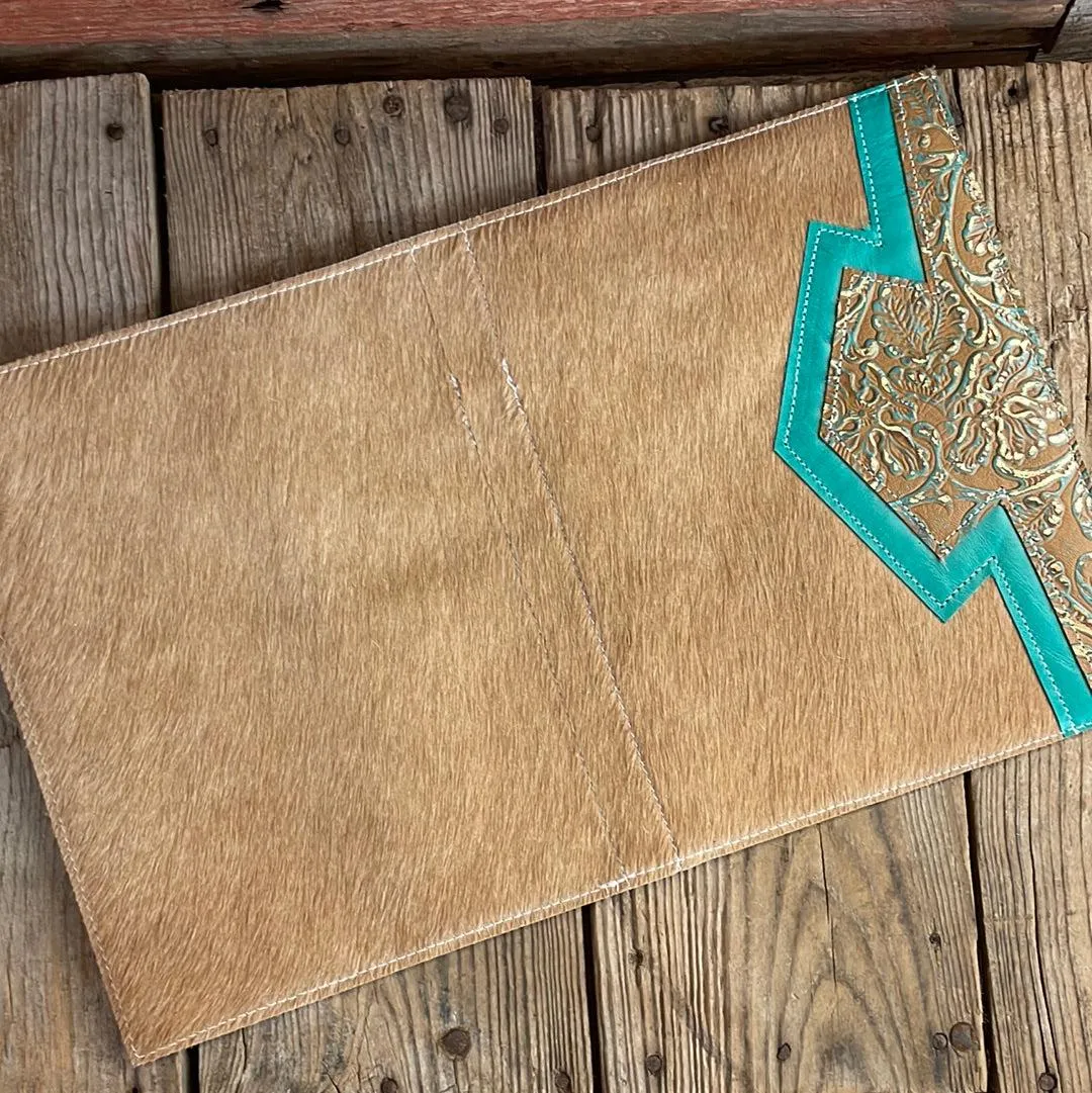 147 Large Notepad Cover - Palomino w/ Patina Tool