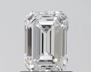 1.53 carat E-VVS2 Emerald Cut Lab Grown Diamond
