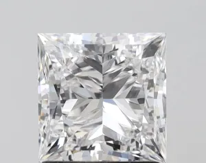 2.49 carat E-VVS2 Princess Cut Lab Grown Diamond