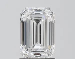 2.5 carat E-VVS2 Emerald Cut Lab Grown Diamond