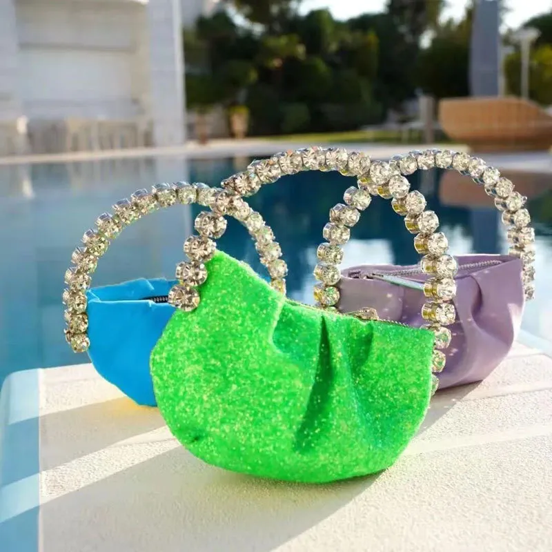 36 Pieces) Wholesale Women Design Rhinestone PU Evening Bag