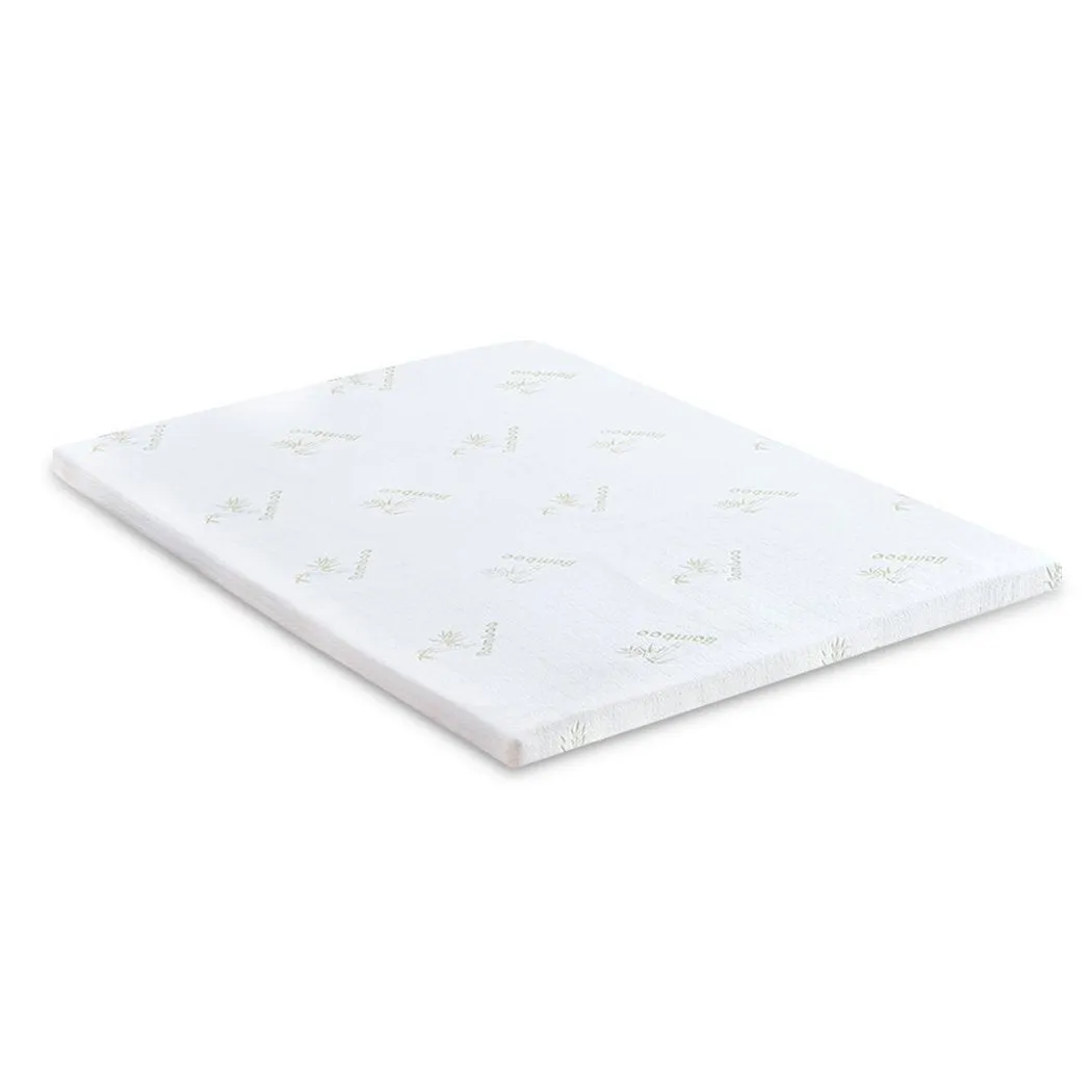 8cm Thickness Cool Gel Memory Foam Mattress Topper Bamboo Fabric Double