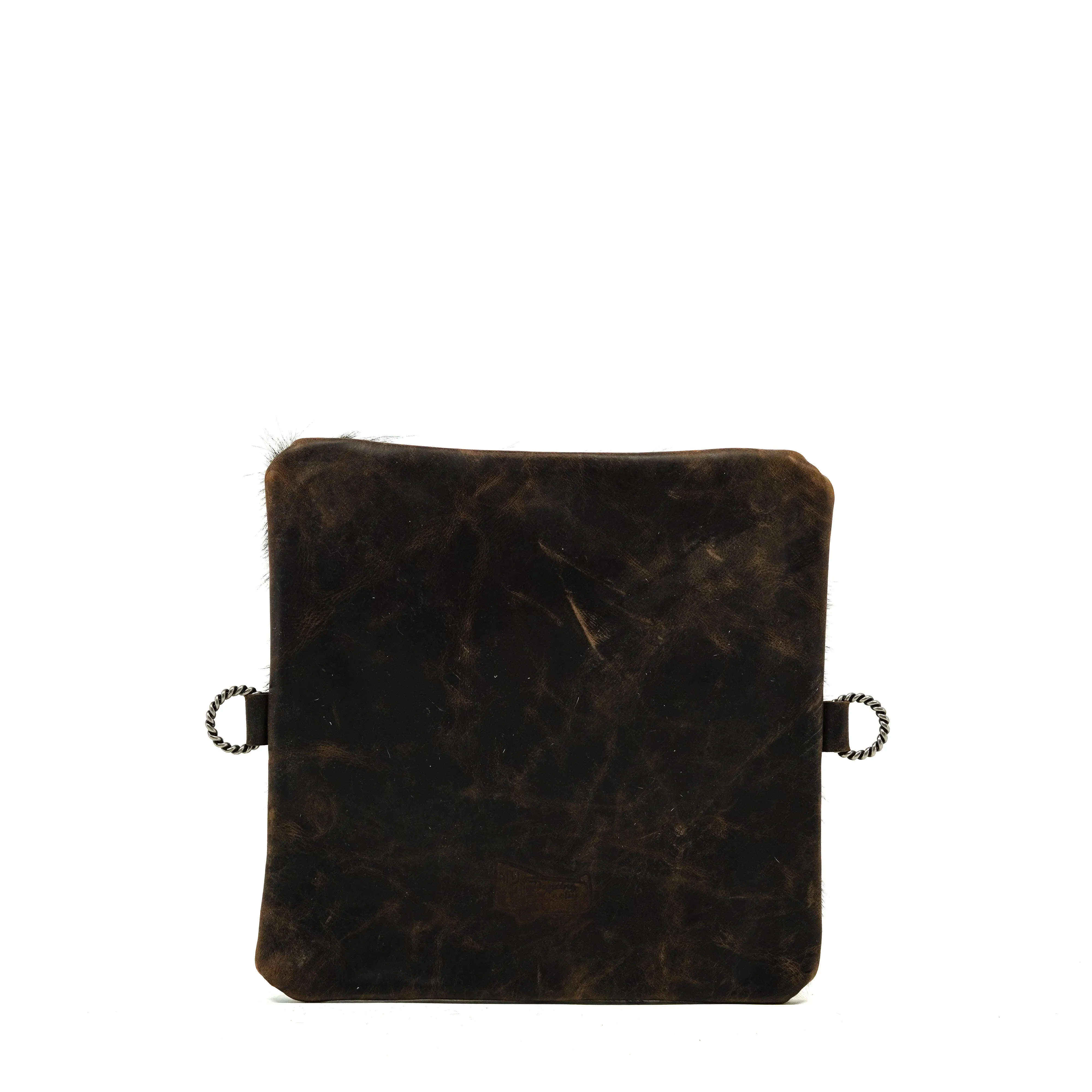 Accessory Bag - Black & White w/ Turquoise Sand Croc