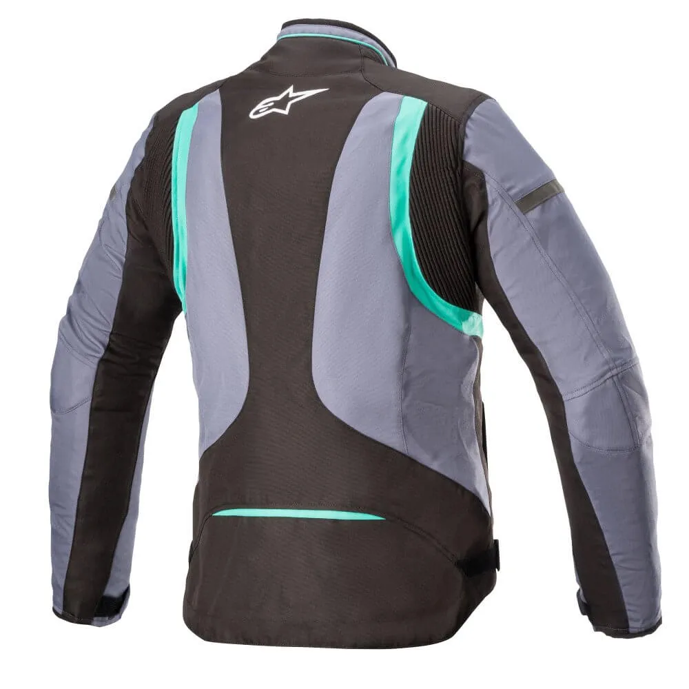 Alpinestars Stella T-Kira V2 Waterproof Women's Textile Jacket Slate / Peacock / Green