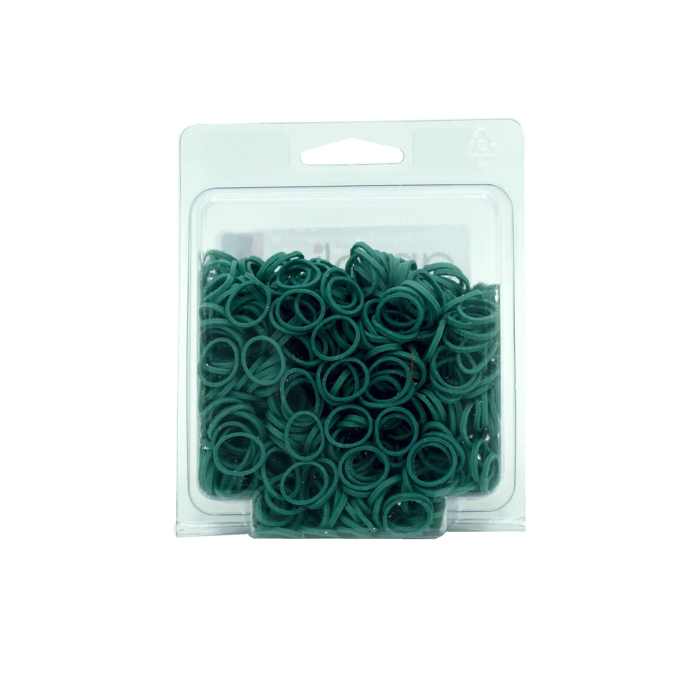 Amelia Beauty | 1/2in, Green, Elastic Rubber Band Pony Tail Holders | Made in USA, Ideal for Ponytails, Braids, Twists, Dreadlocks, Styling Accessories for Women, Men and Girls | 500 Pack
