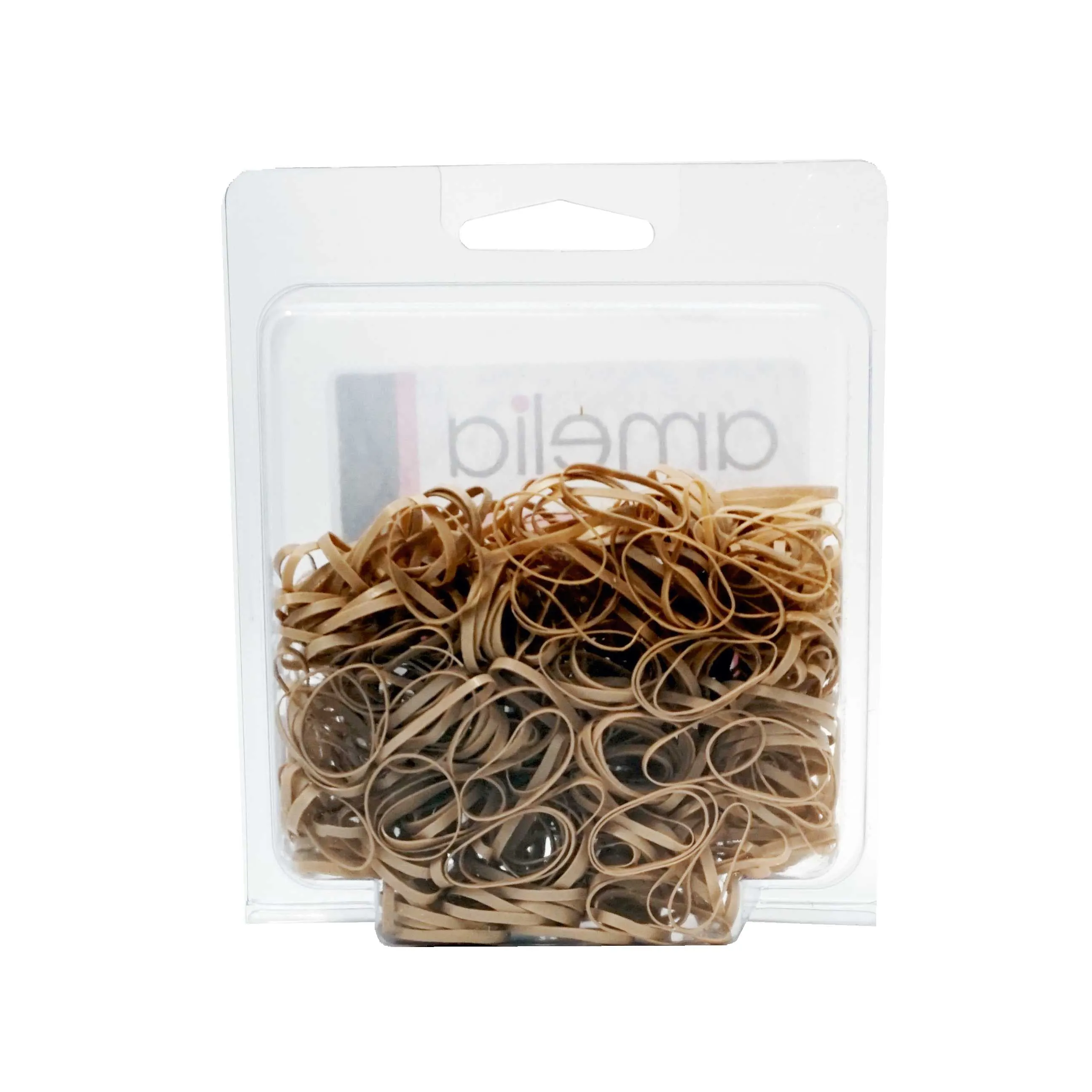 Amelia Beauty | 1/2in, Khaki, Tangle Free Elastic Pony Tail Holders | Made in USA, Ideal for Ponytails, Braids, Twists. For Women, Girls. Pain Free, Snag Free, Easy Off | 500 Pack