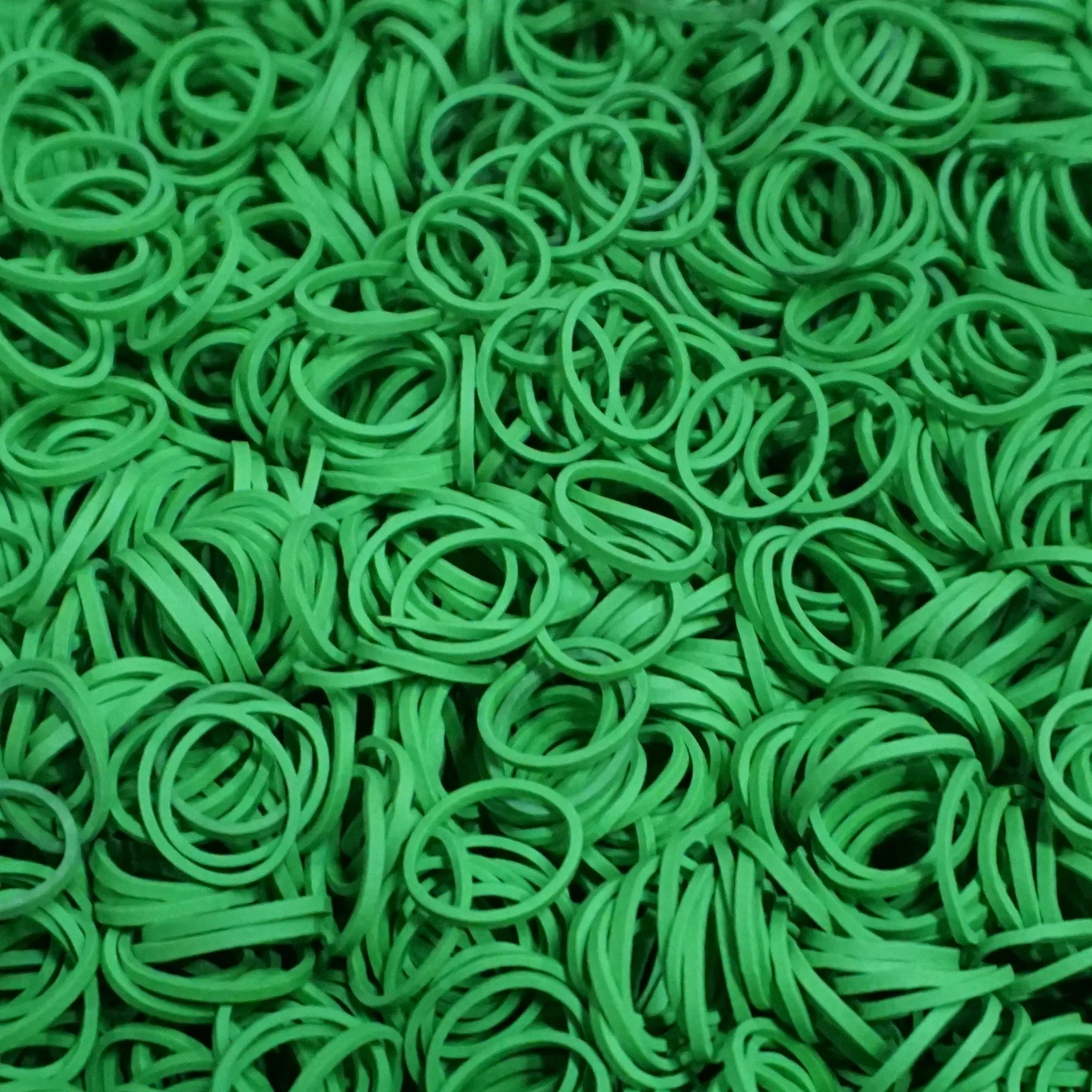 Amelia Beauty | 1/2in, Lime, Elastic Rubber Band Pony Tail Holders | Made in USA, Ideal for Ponytails, Braids, Twists, Dreadlocks, Styling Accessories for Women, Men and Girls | 1000 Pack