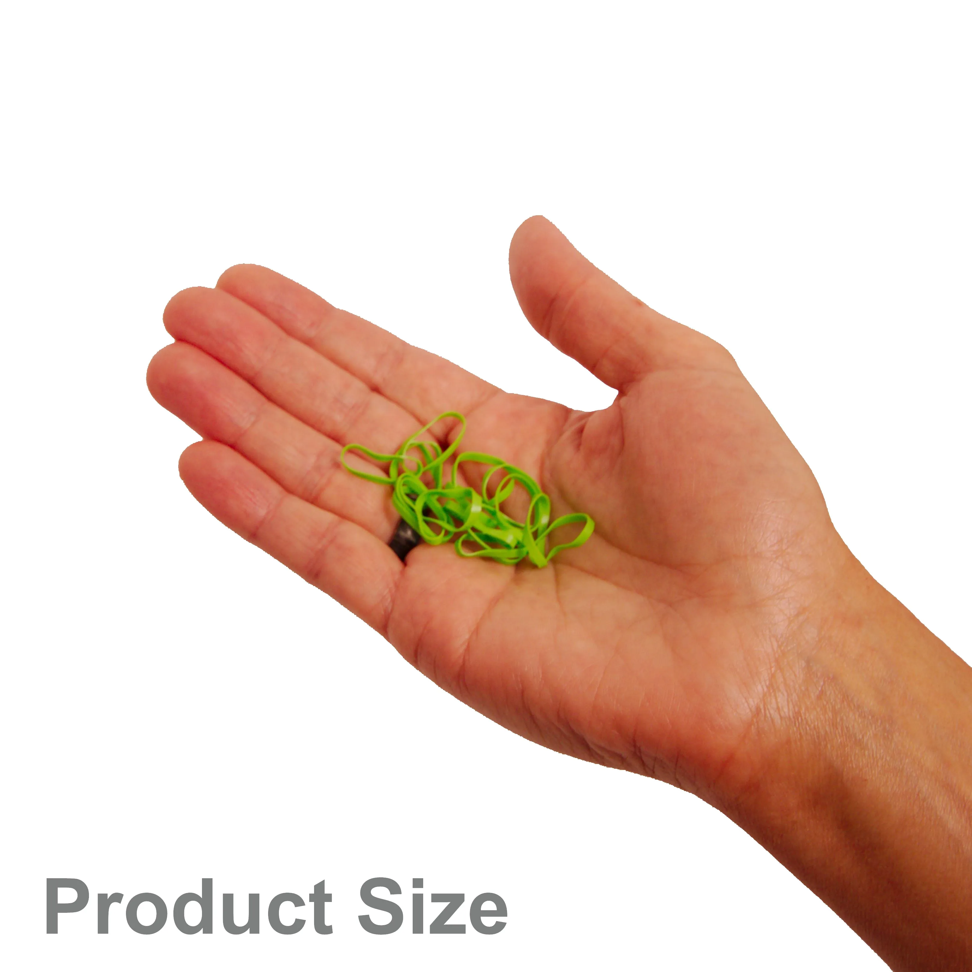 Amelia Beauty | 1/2in, Lime, Tangle Free Elastic Pony Tail Holders | Made in USA, Ideal for Ponytails, Braids, Twists. For Women, Girls. Pain Free, Snag Free, Easy Off | 1000 Pack