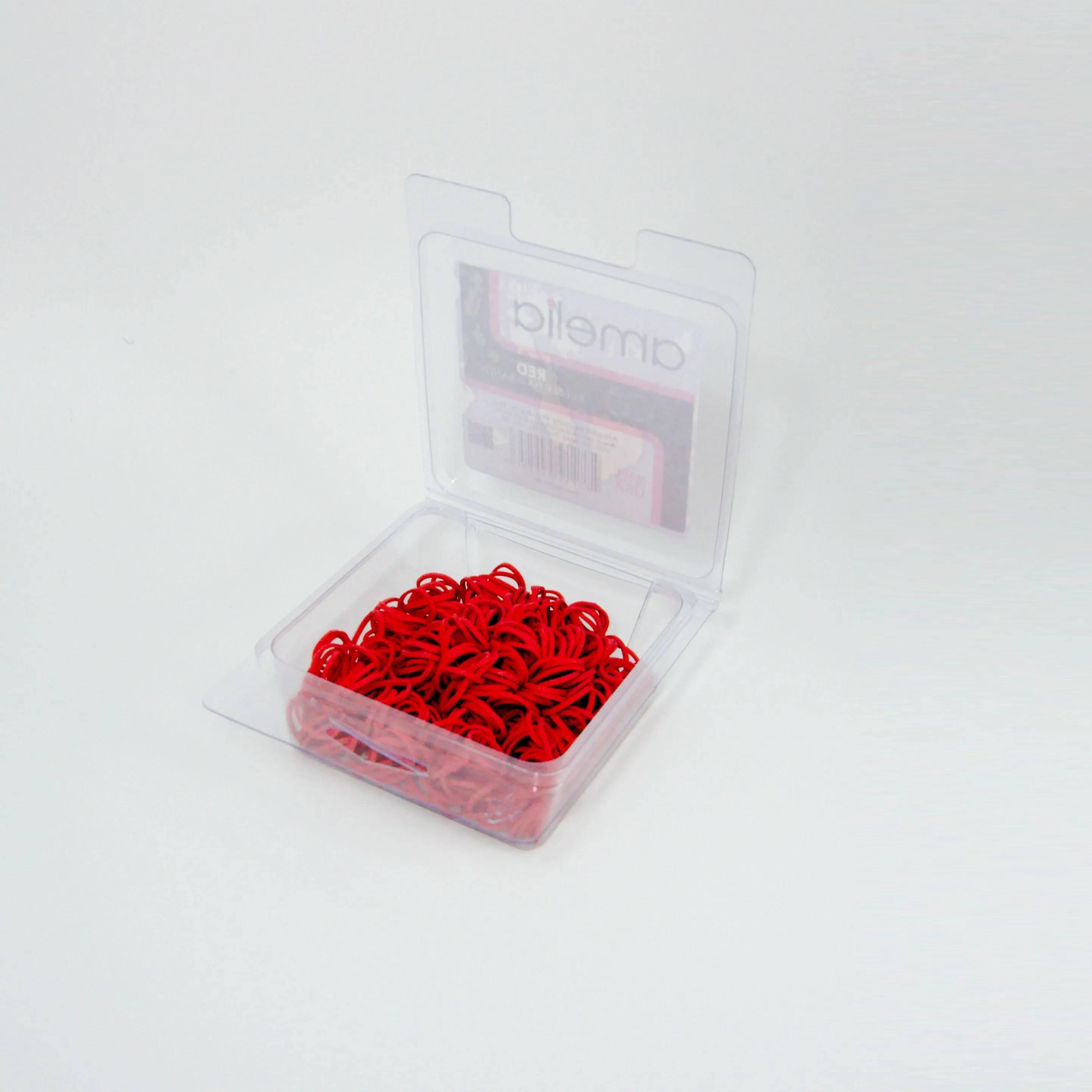 Amelia Beauty | 1/2in, Red, Elastic Rubber Band Pony Tail Holders | Made in USA, Ideal for Ponytails, Braids, Twists, Dreadlocks, Styling Accessories for Women, Men and Girls | 500 Pack