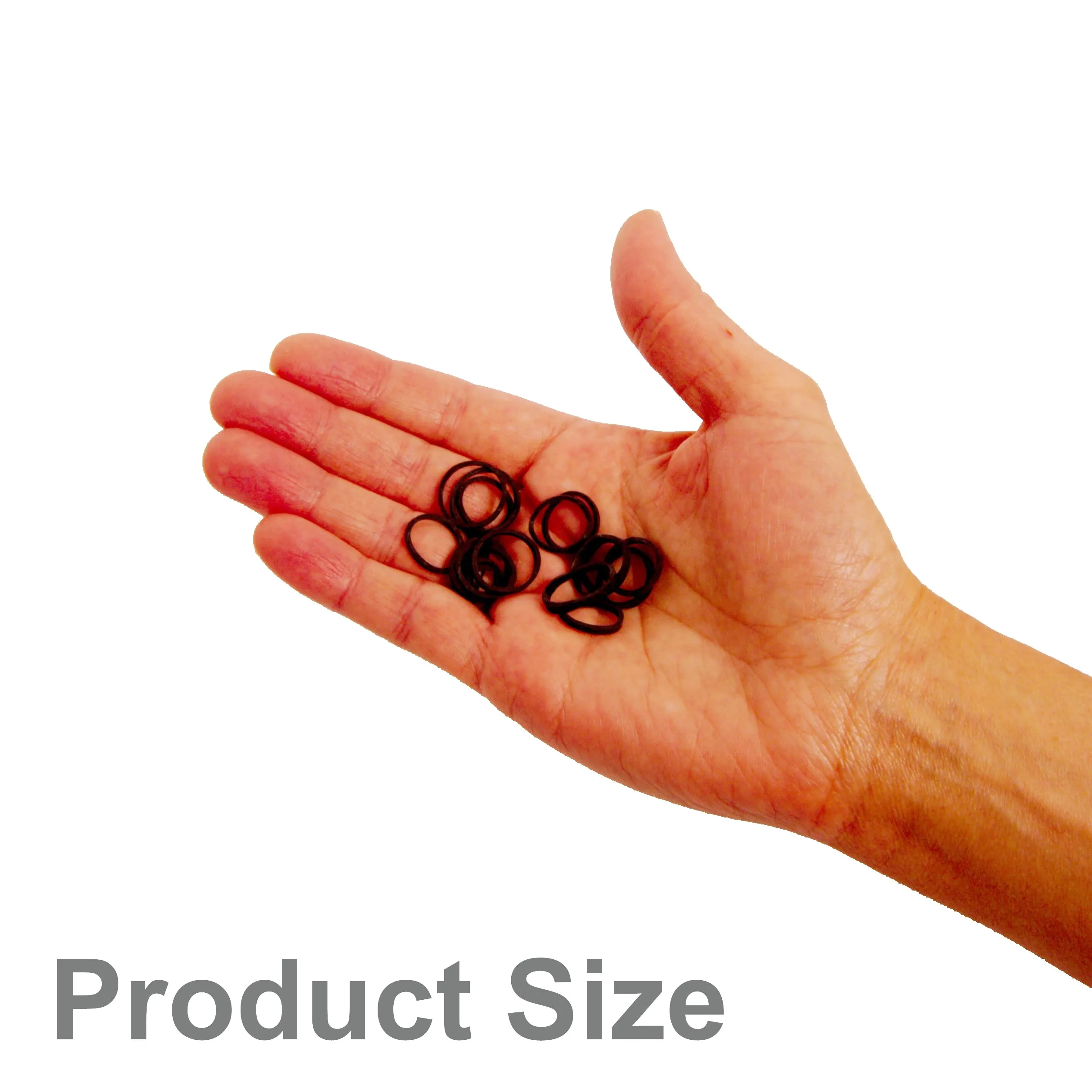 Amelia Beauty | 1/2in, Red, Elastic Rubber Band Pony Tail Holders | Made in USA, Ideal for Ponytails, Braids, Twists, Dreadlocks, Styling Accessories for Women, Men and Girls | 500 Pack