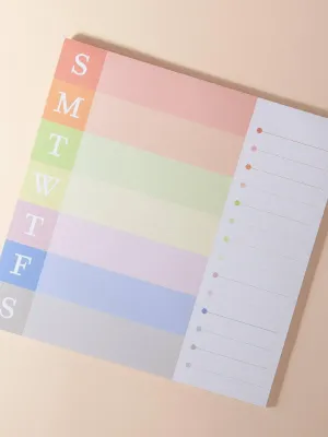 Artist Touch Weekly Notepad & Checklist