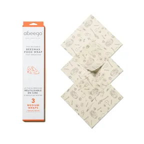 Beeswax Wraps, Abeego - 3 Medium