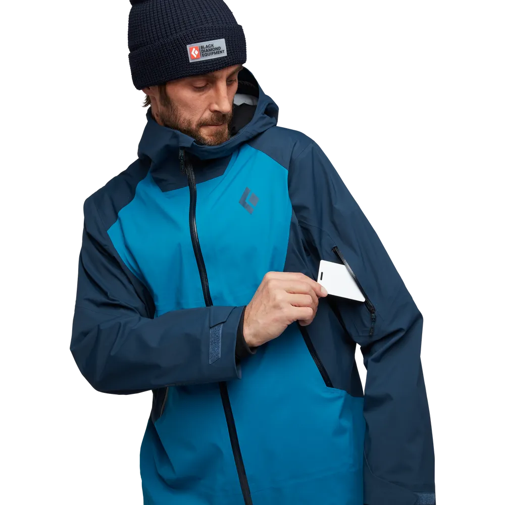 Black Diamond M Recon LT Stretch Shell- Kingfisher/Indigo