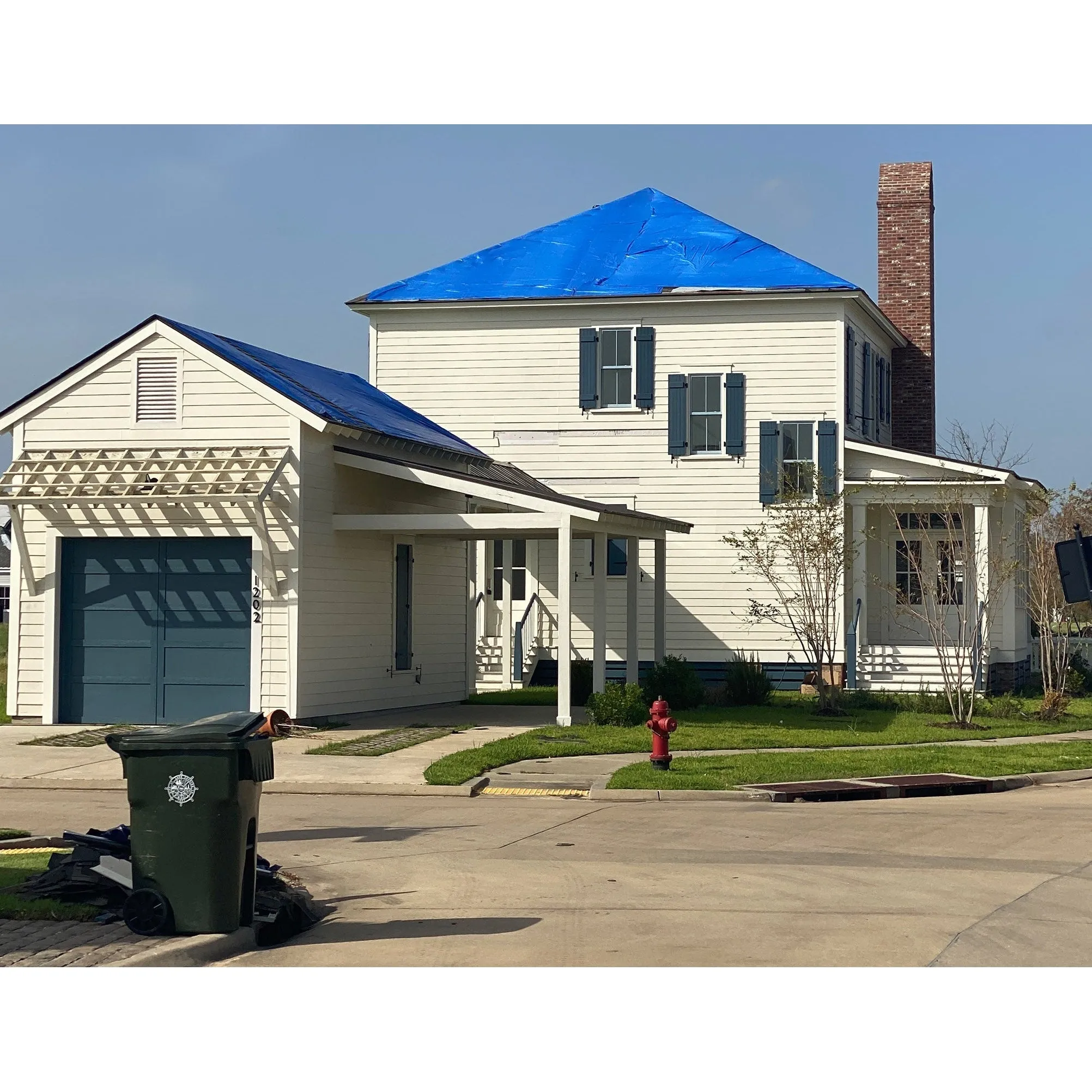 Blue Poly Tarp 20' x 25' (3) Pack - Multipurpose Protective Cover - Lightweight, Durable, Waterproof, Weather Proof - 5 Mil Thick Polyethylene