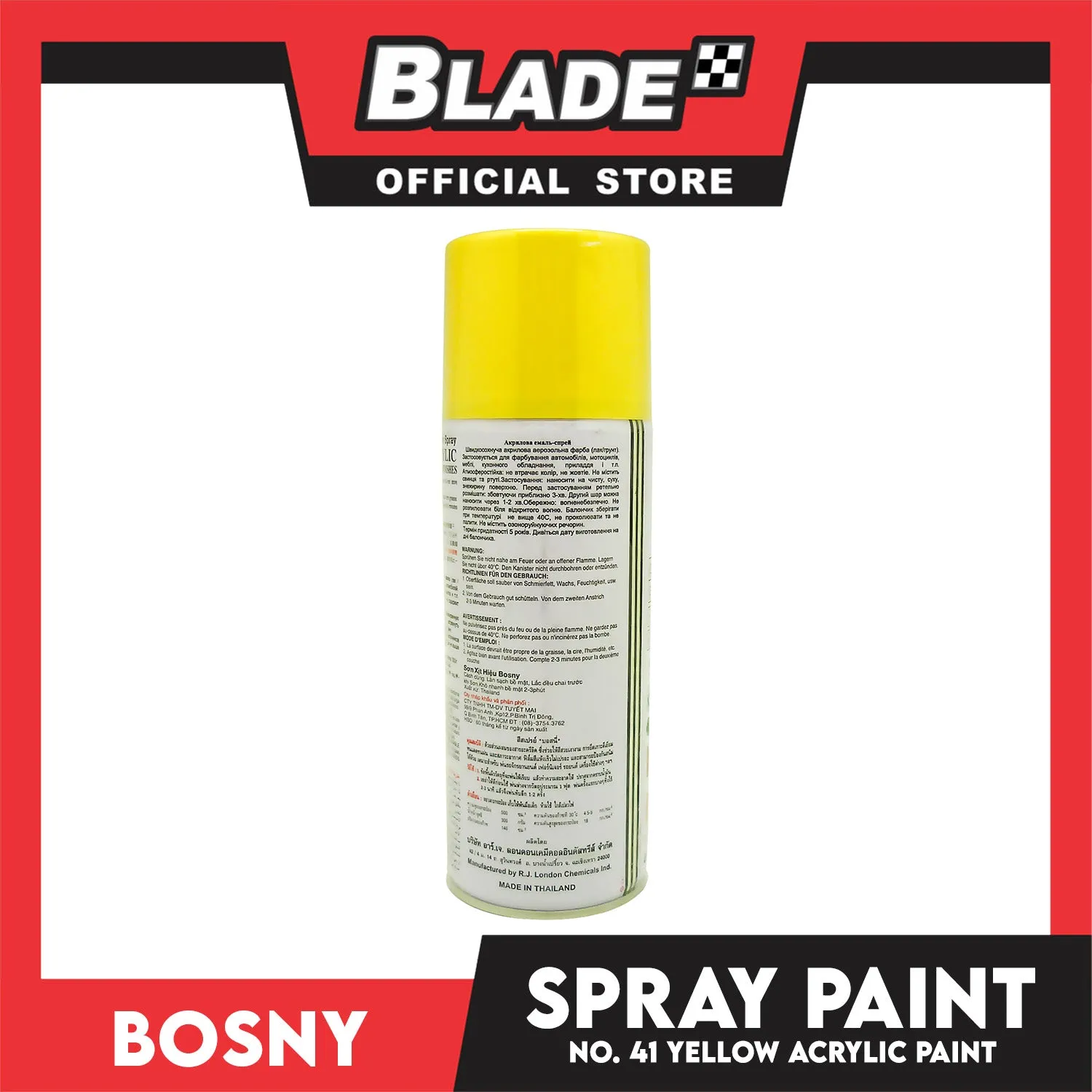 Bosny Spray Paint No.41 400cc (Yellow)