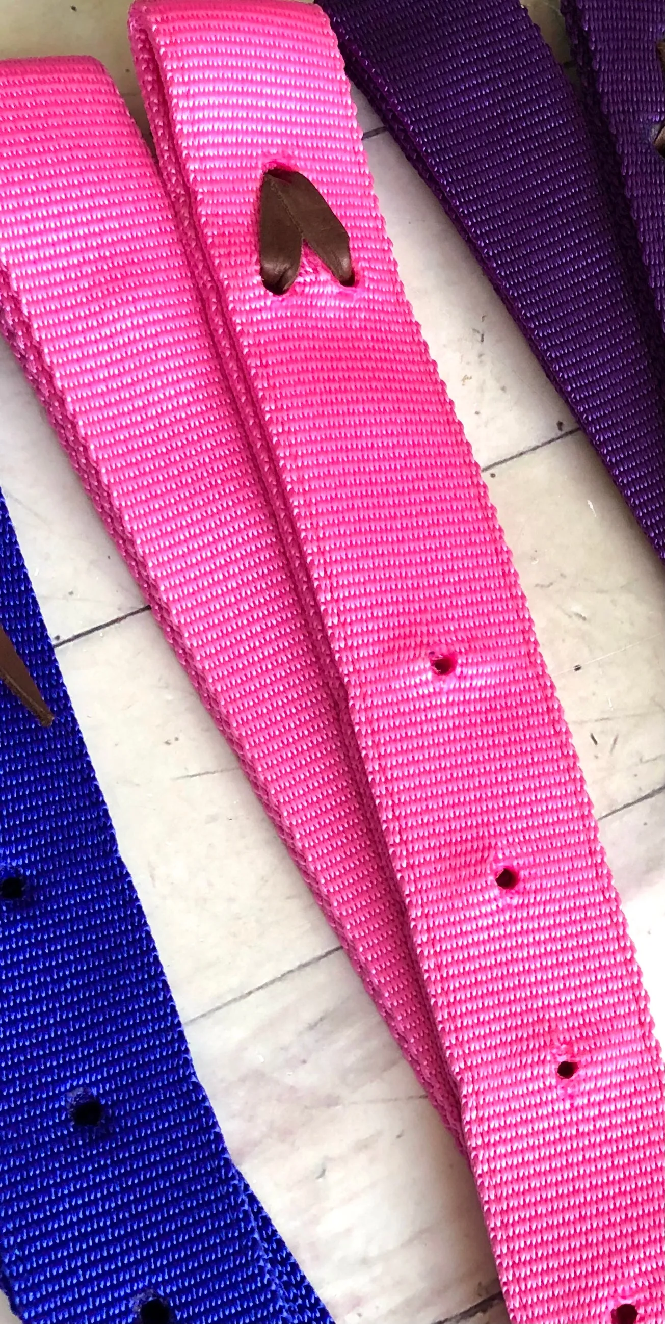 Bubble Gum Pink Cinch Strap Set