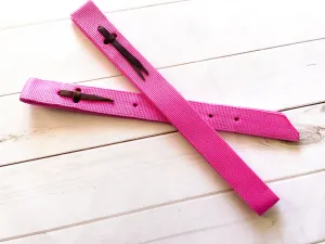Bubble Gum Pink Cinch Strap Set
