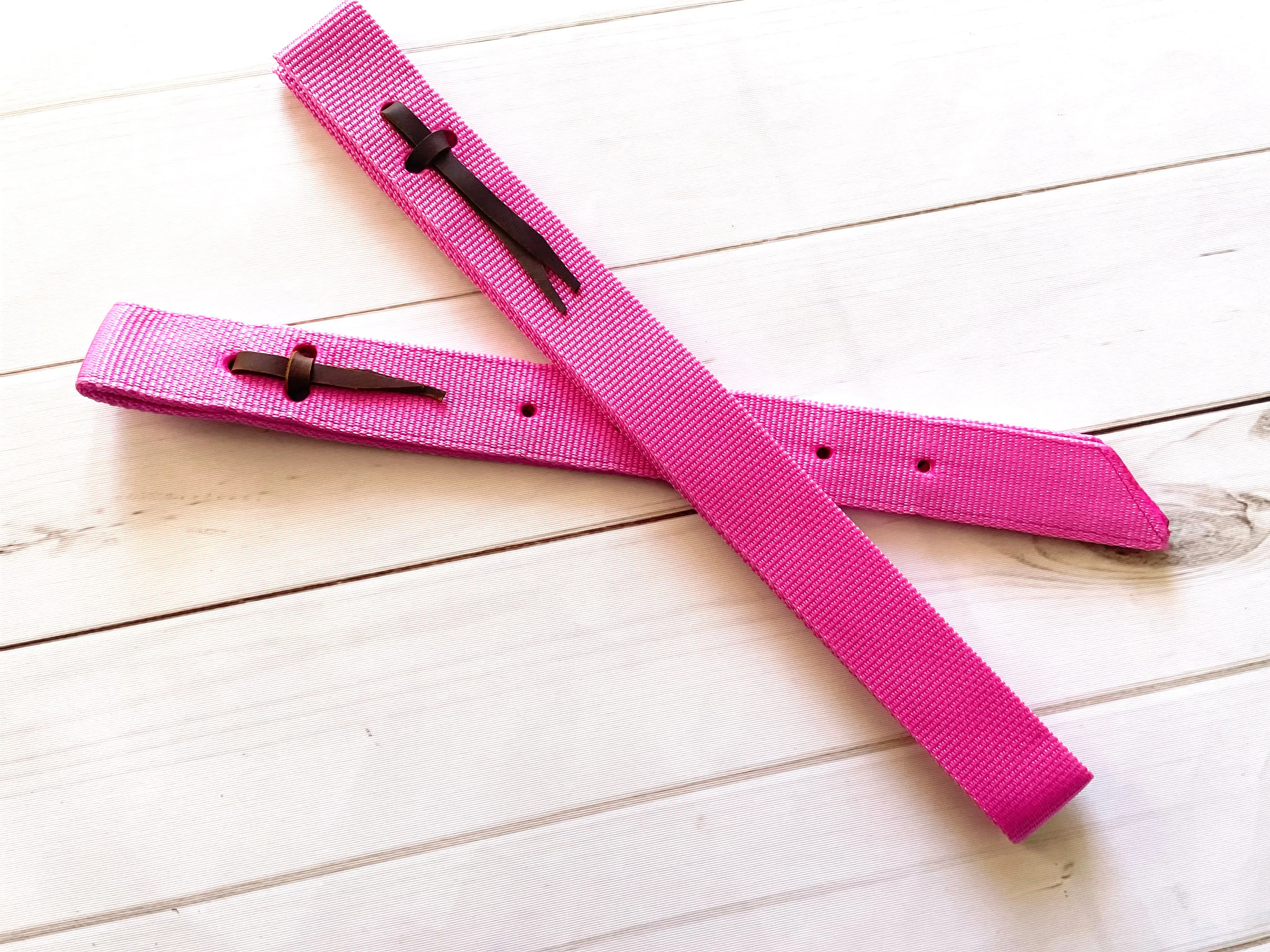 Bubble Gum Pink Cinch Strap Set