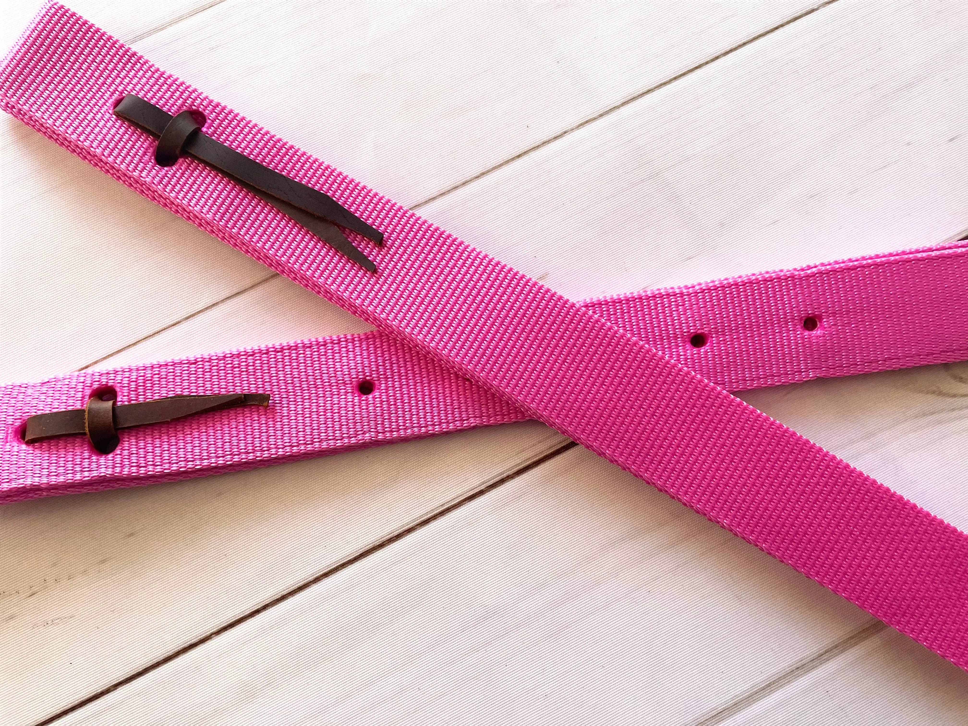 Bubble Gum Pink Cinch Strap Set