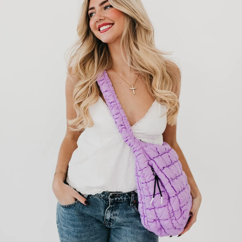 Carmen Quilted Hobo Tote Bag by Pretty Simple