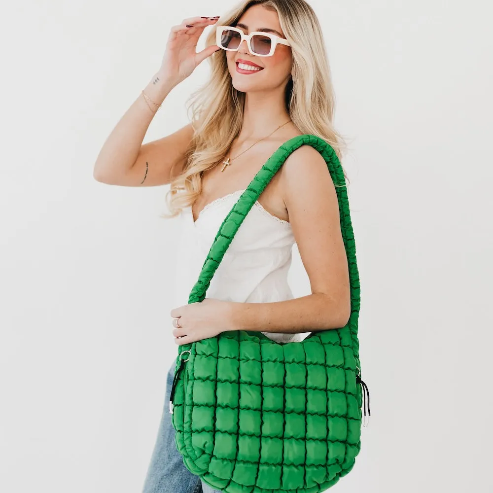 Carmen Quilted Hobo Tote Bag by Pretty Simple