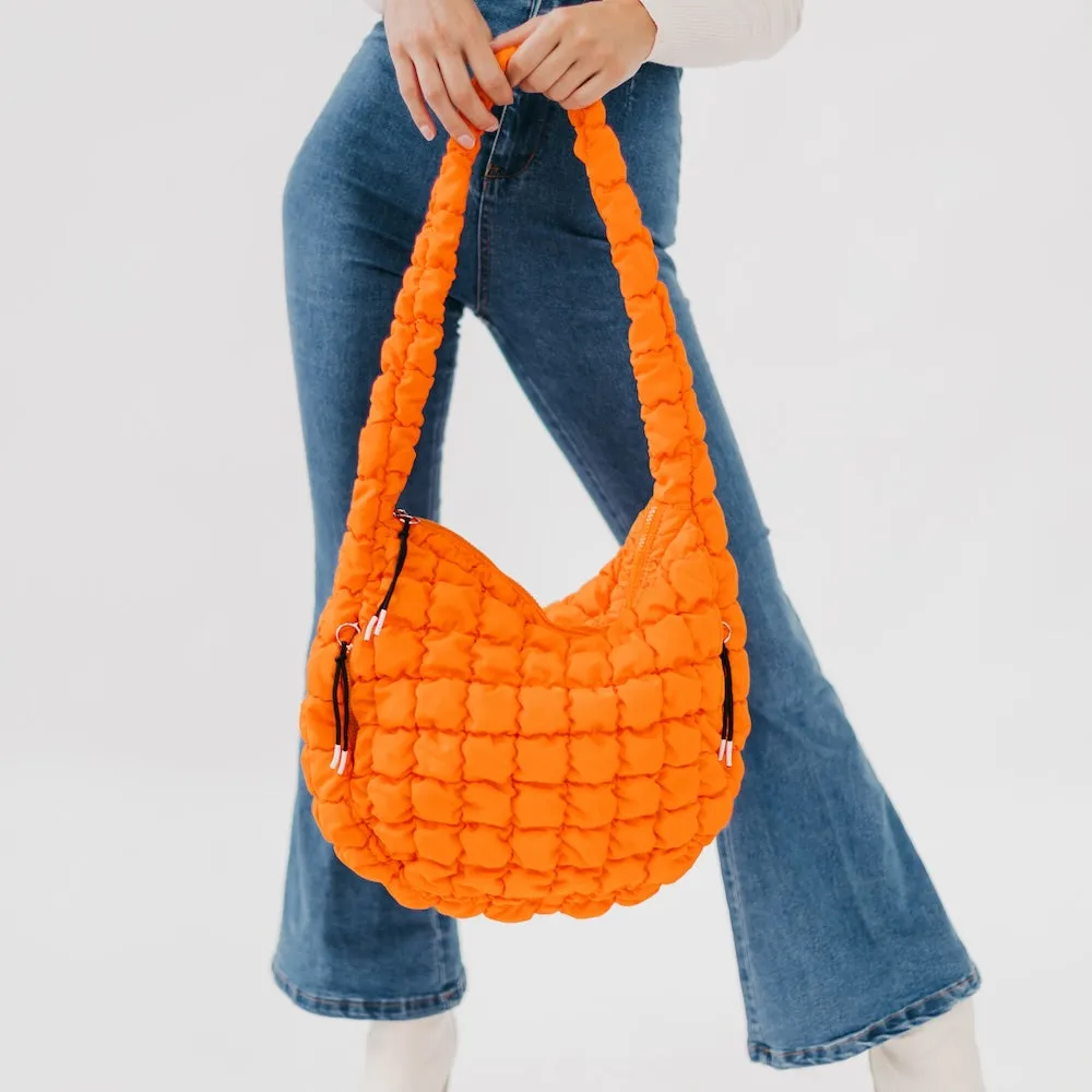 Carmen Quilted Hobo Tote Bag by Pretty Simple