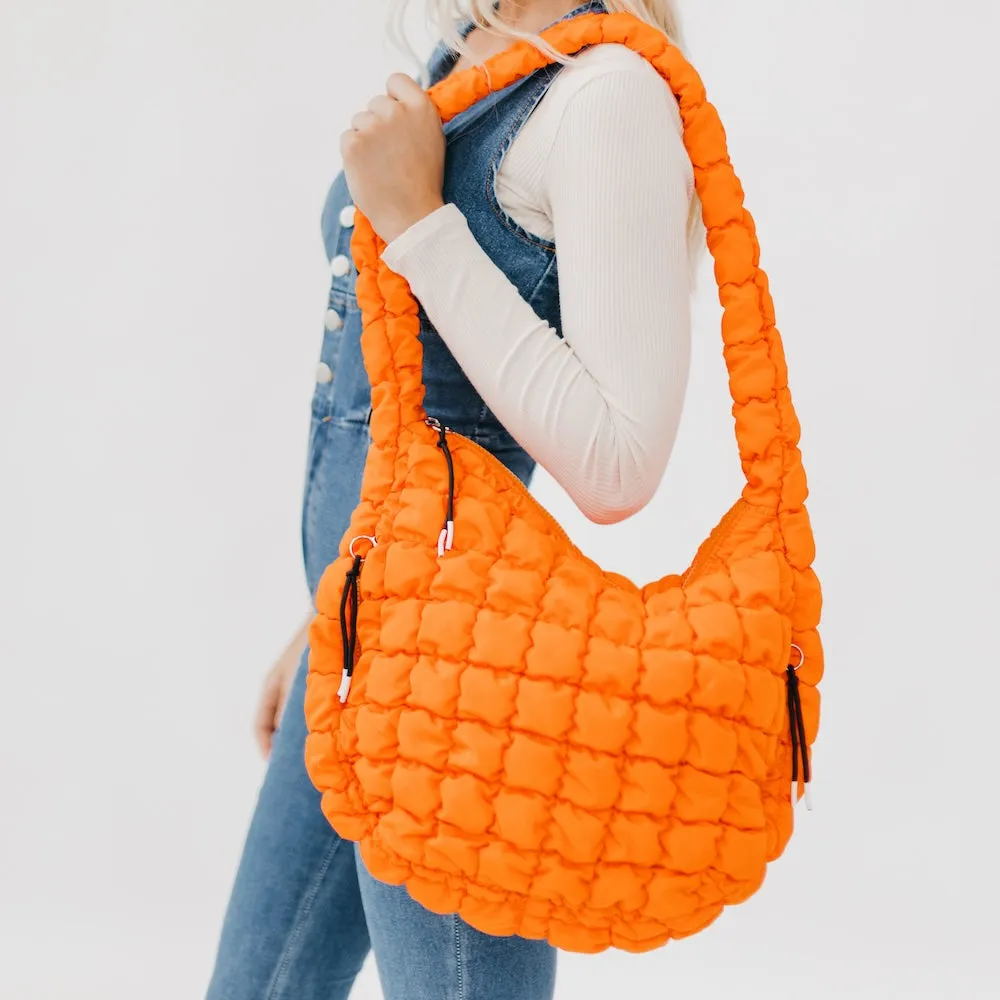 Carmen Quilted Hobo Tote Bag by Pretty Simple