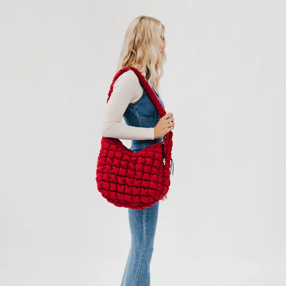 Carmen Quilted Hobo Tote Bag by Pretty Simple