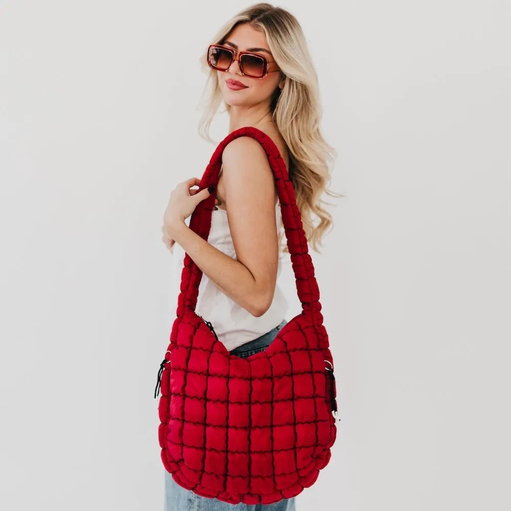 Carmen Quilted Hobo Tote Bag by Pretty Simple