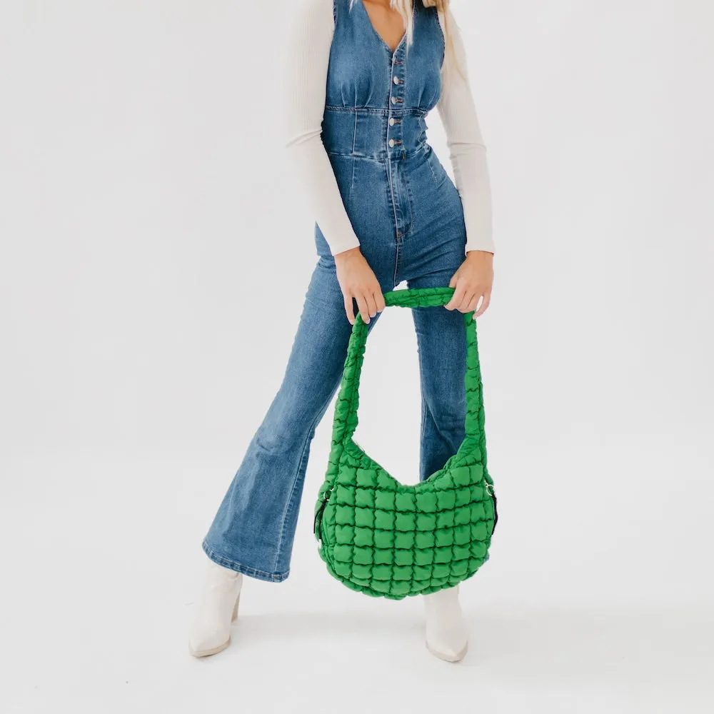 Carmen Quilted Hobo Tote Bag by Pretty Simple