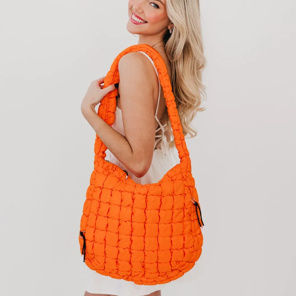 Carmen Quilted Hobo Tote Bag by Pretty Simple