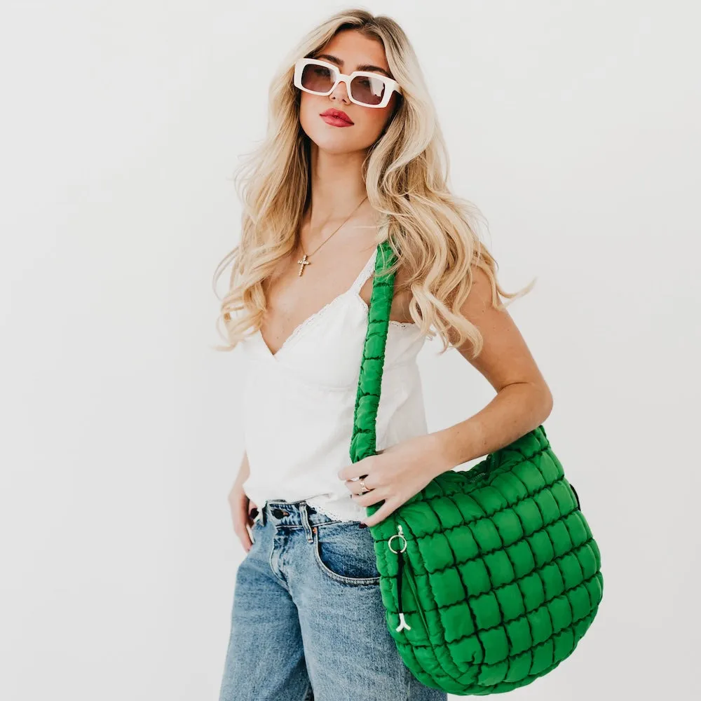 Carmen Quilted Hobo Tote Bag by Pretty Simple