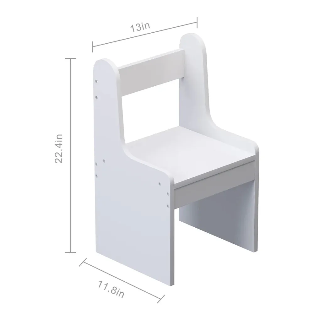 Compact Vanity Desk with RGB Light Strip, LED Mirror, Bluetooth, and Charging Ports