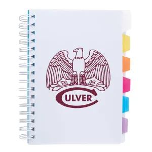 Culver Eagles Spiral Notebook with Tabs - White