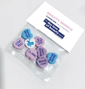 Custom Heart Candy Header Bags (100 Bag Minimum)
