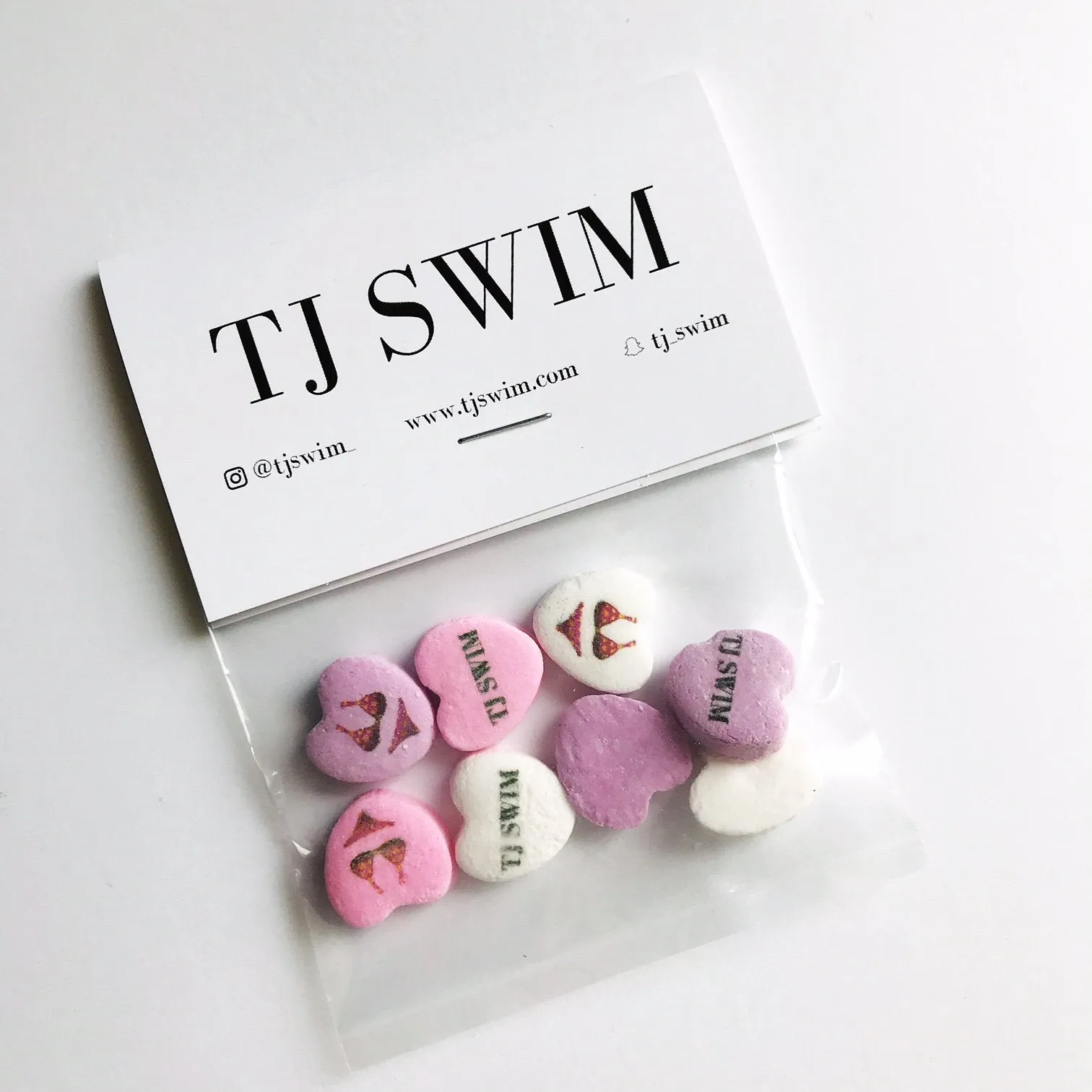 Custom Heart Candy Header Bags (100 Bag Minimum)