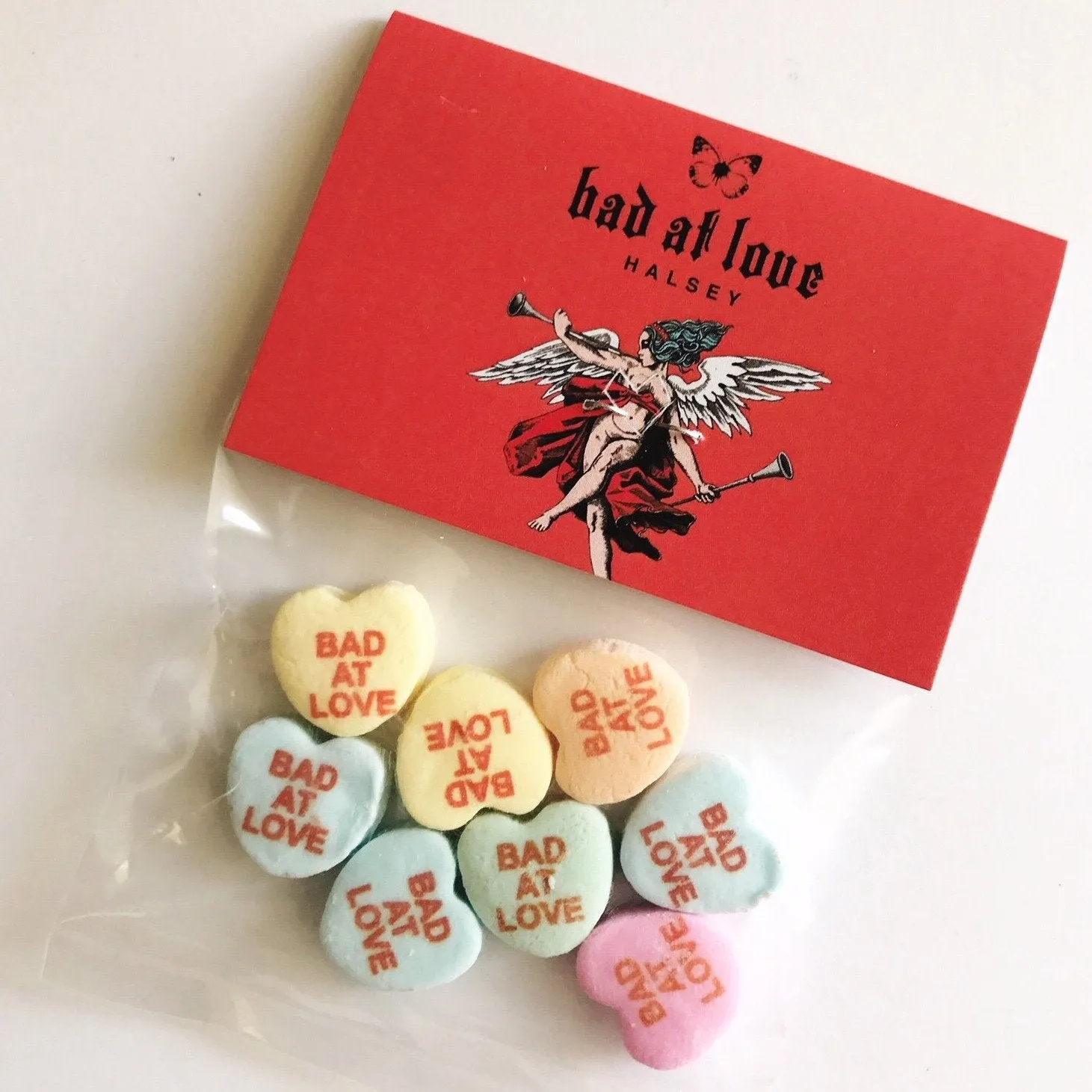 Custom Heart Candy Header Bags (100 Bag Minimum)