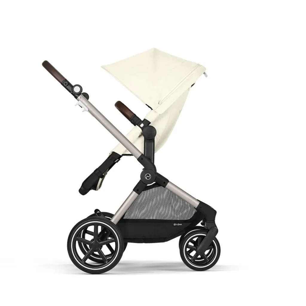 CYBEX EOS Travel System Essential Bundle with Snogga Footmuff - Seashell Beige