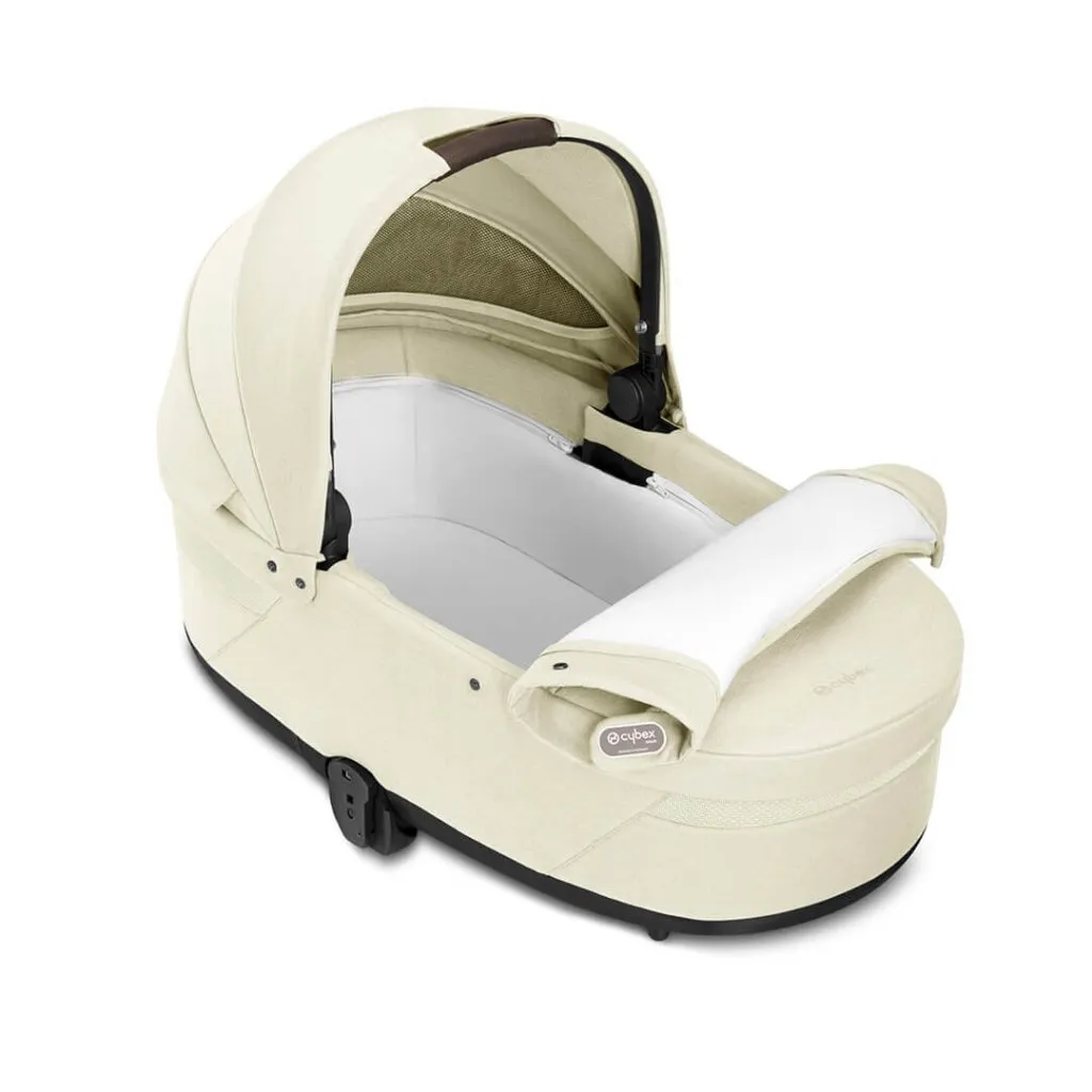 CYBEX EOS Travel System Essential Bundle with Snogga Footmuff - Seashell Beige