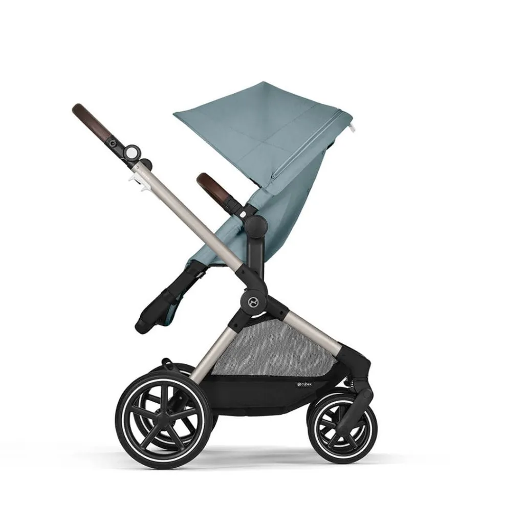 CYBEX EOS Travel System Essential Bundle with Snogga Footmuff - Sky Blue