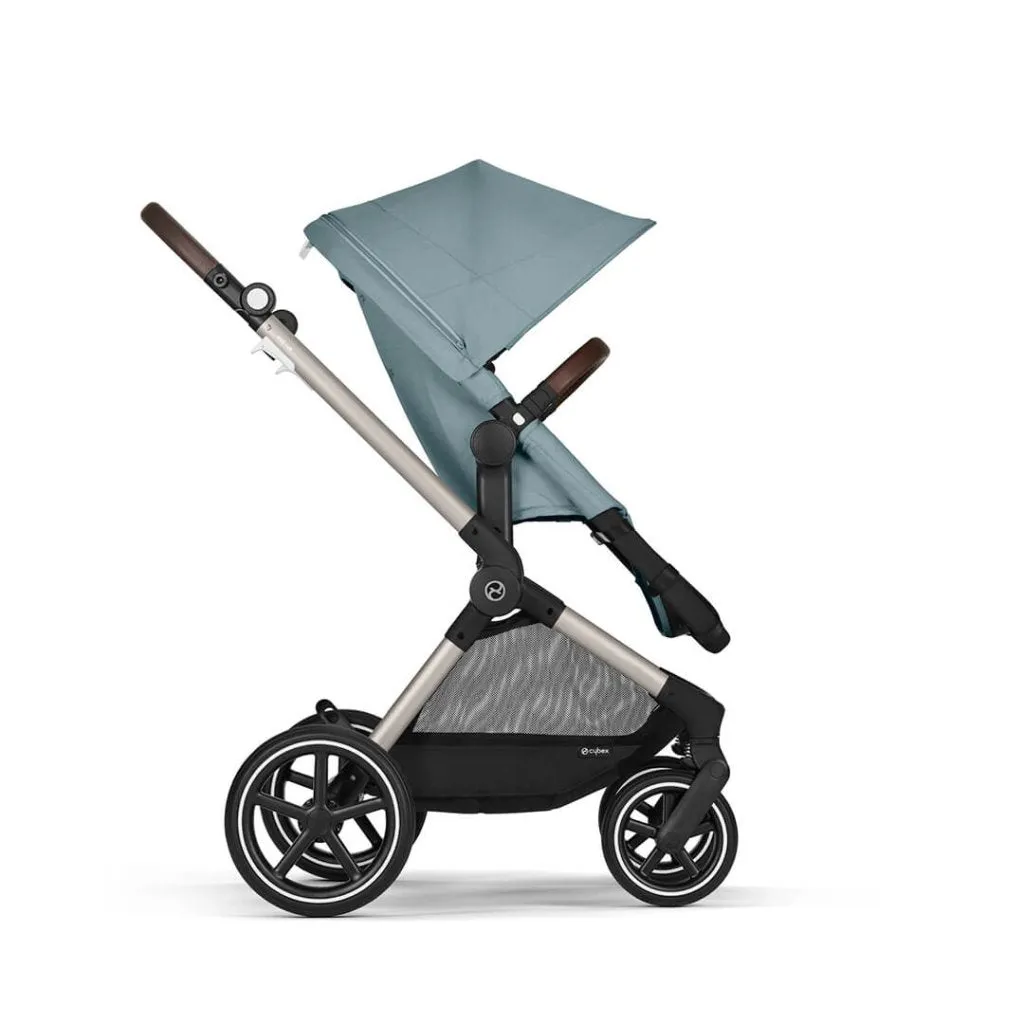 CYBEX EOS Travel System Essential Bundle with Snogga Footmuff - Sky Blue