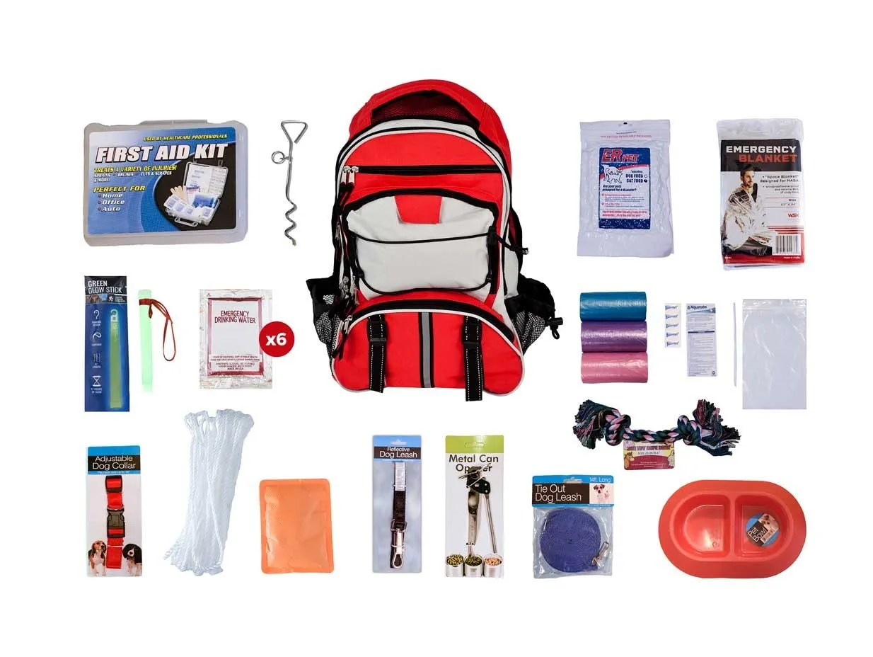 Deluxe Dog Survival Kit Food & Water