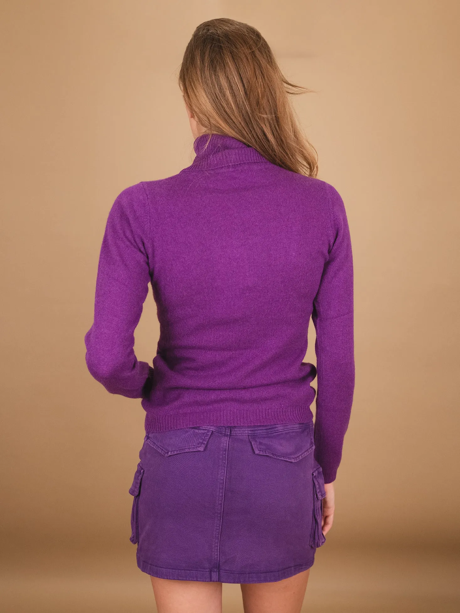 DOLCEVITA IN CASHMERE ECO-FRIENDLY VIOLA