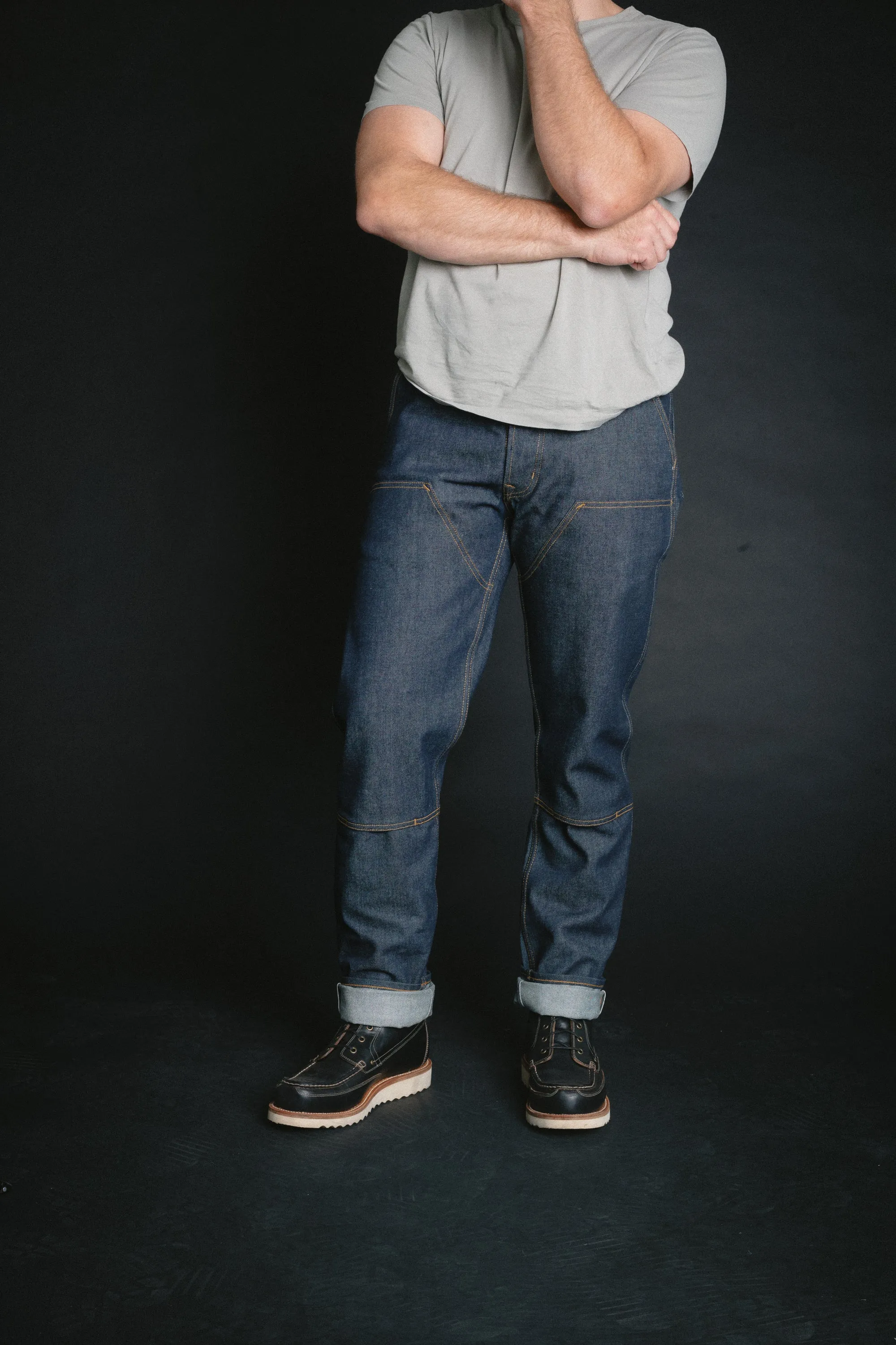 Double Front Work Trouser - 14oz Vidalia Selvedge Denim - Overstock
